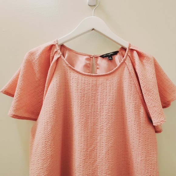 Banana Republic punk short angel sleeve pink top medium - Picture 4 of 8